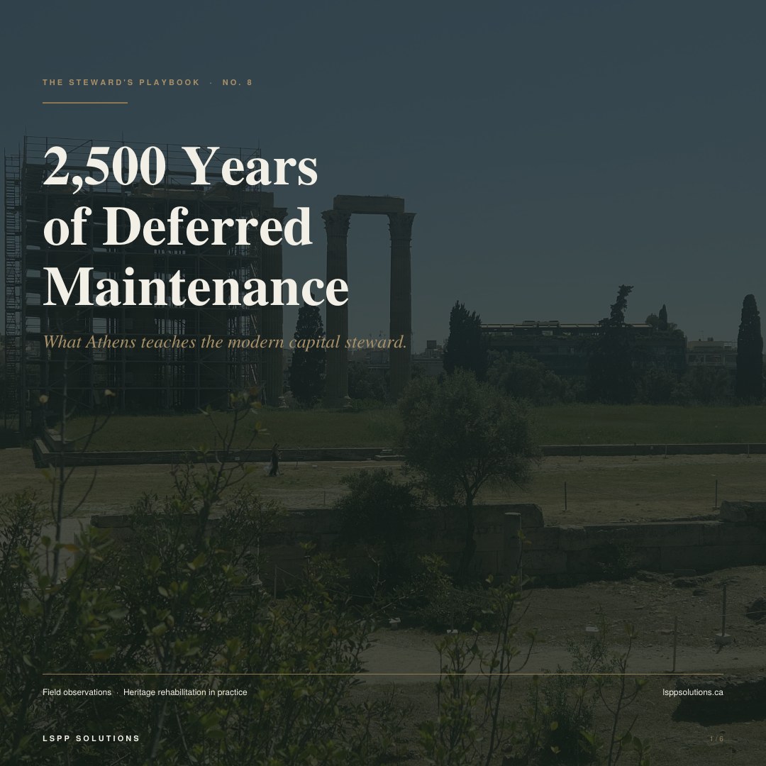 Temple of Olympian Zeus &mdash; scaffolded conservation works
