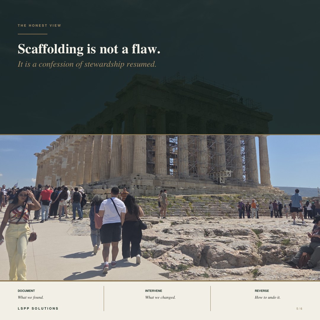 Scaffolding is not a flaw — the honest view
